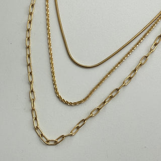 The Brooklyn - Small Layered Drawn Cable Twist Necklace