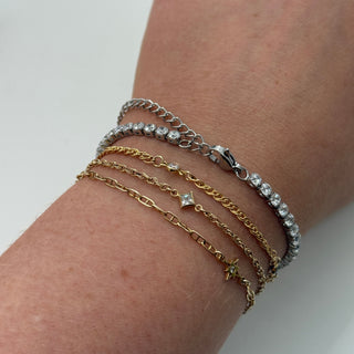 The Santorini - Lobster Clasp Tennis Bracelet
