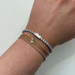 The Florence - Push Clasp Tennis Bracelet