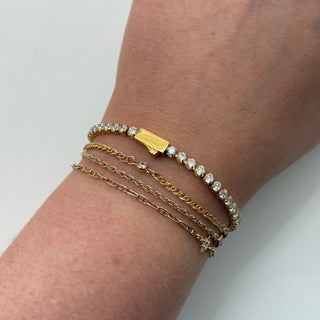 The Florence - Push Clasp Tennis Bracelet