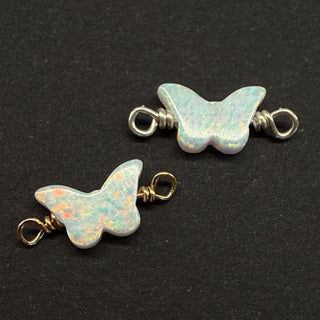White Opal Butterfly - Permanent Jewellery
