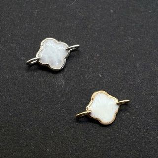 Mini Enamel Clover (White) - Permanent Jewellery