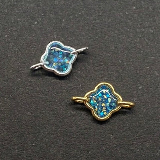 Mini Enamel Clover (Blue) - Permanent Jewellery