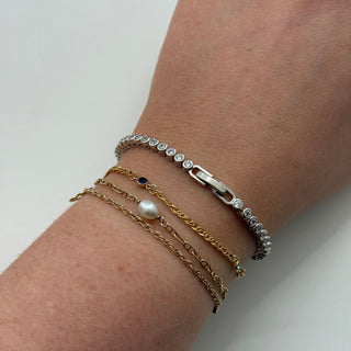 The Wimbledon - Silver Tennis Bracelet