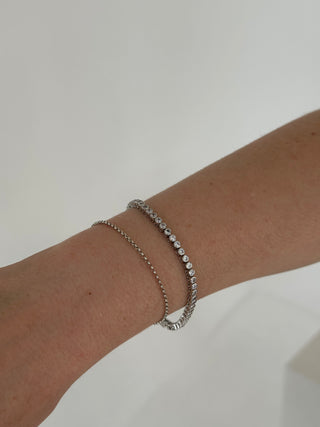 The Wimbledon - Silver Tennis Bracelet