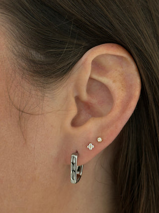 The Berlin - Etched Rectangular Hoops