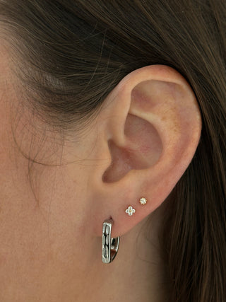 The Berlin - Etched Rectangular Hoops