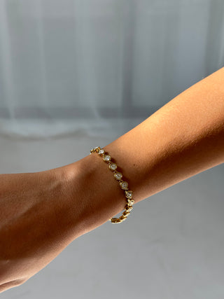 The Mumbai - Gold Tennis Bracelet