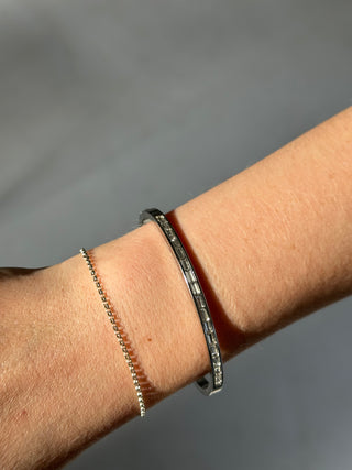 The Barcelona - Simple & Embellished Two Way Bangle