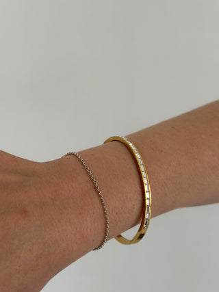 The Barcelona - Simple & Embellished Two Way Bangle