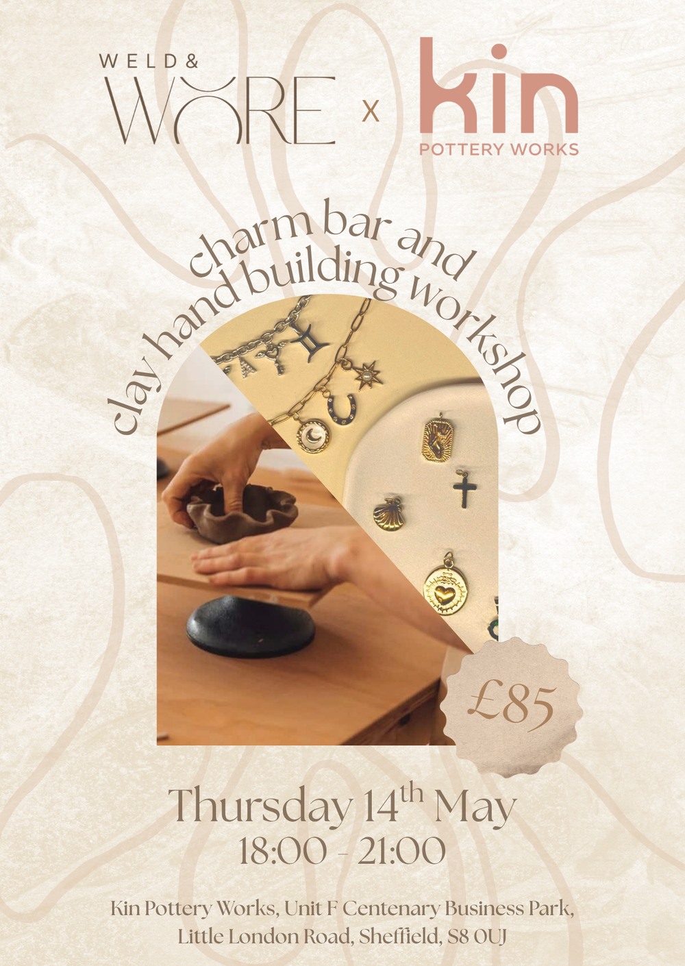 Charm Bar & Pottery Workshop Sheffield Event | Weld & Wore x Kin ...